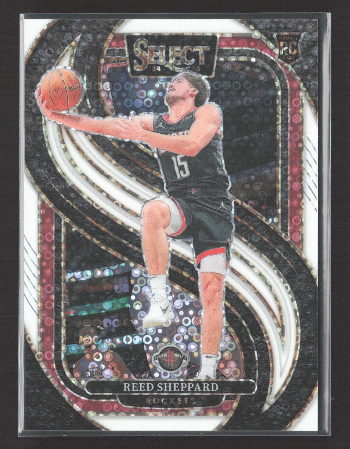 2024-25 Panini Select Premier Level Reed Sheppard #181 White Disco /75 RC