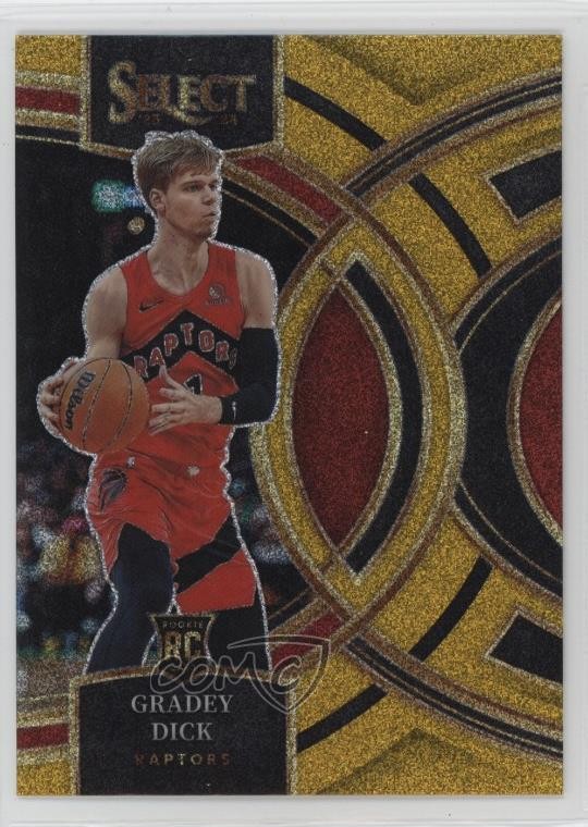 2023-24 Panini Select Premier Level Gold Glitter Prizm Gradey Dick #126 19q5