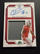 2025 Panini National Treasures College Silhouettes Signatures Caleb Downs /99