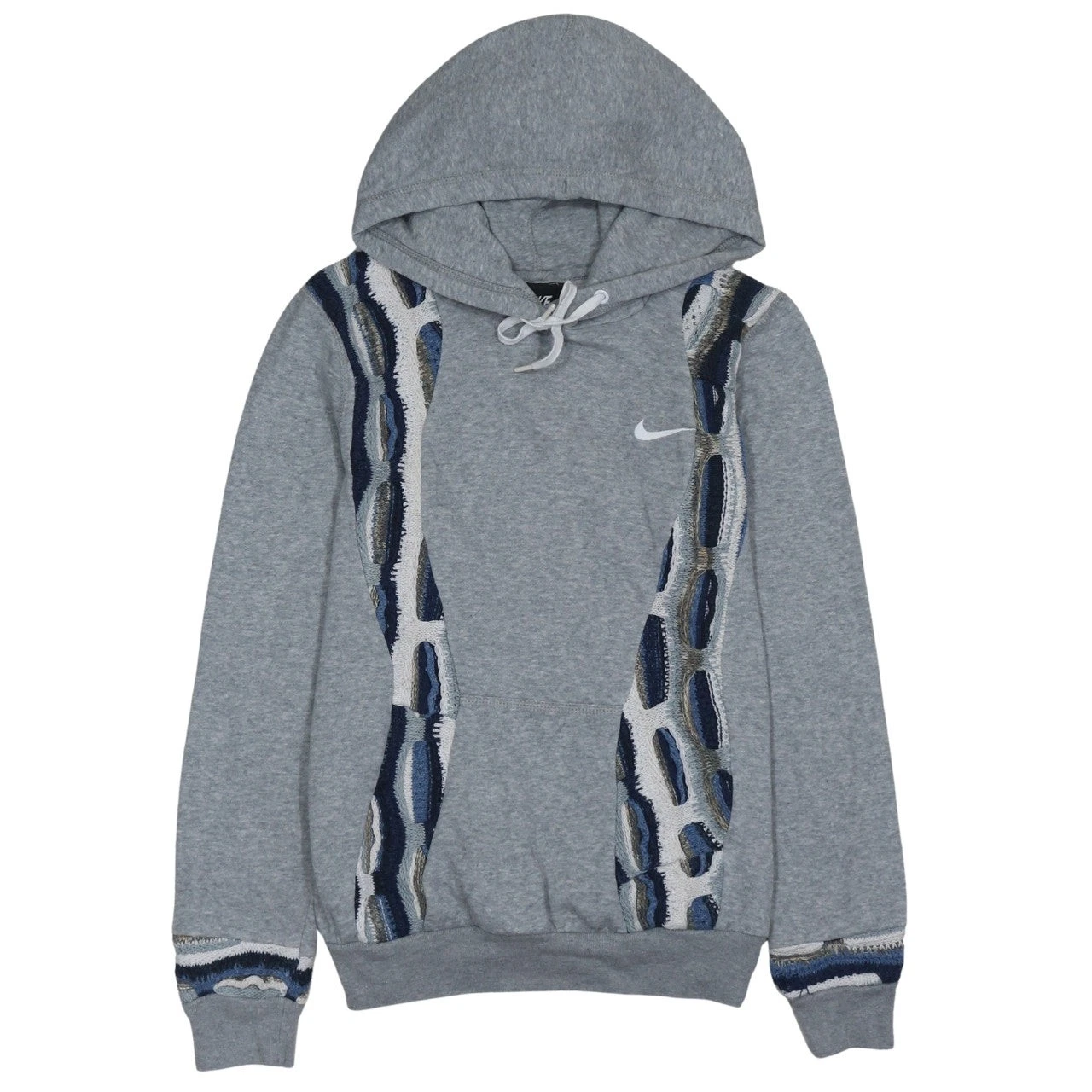 Nike Women's Grey Embroidered Pullover Hoodie Size S