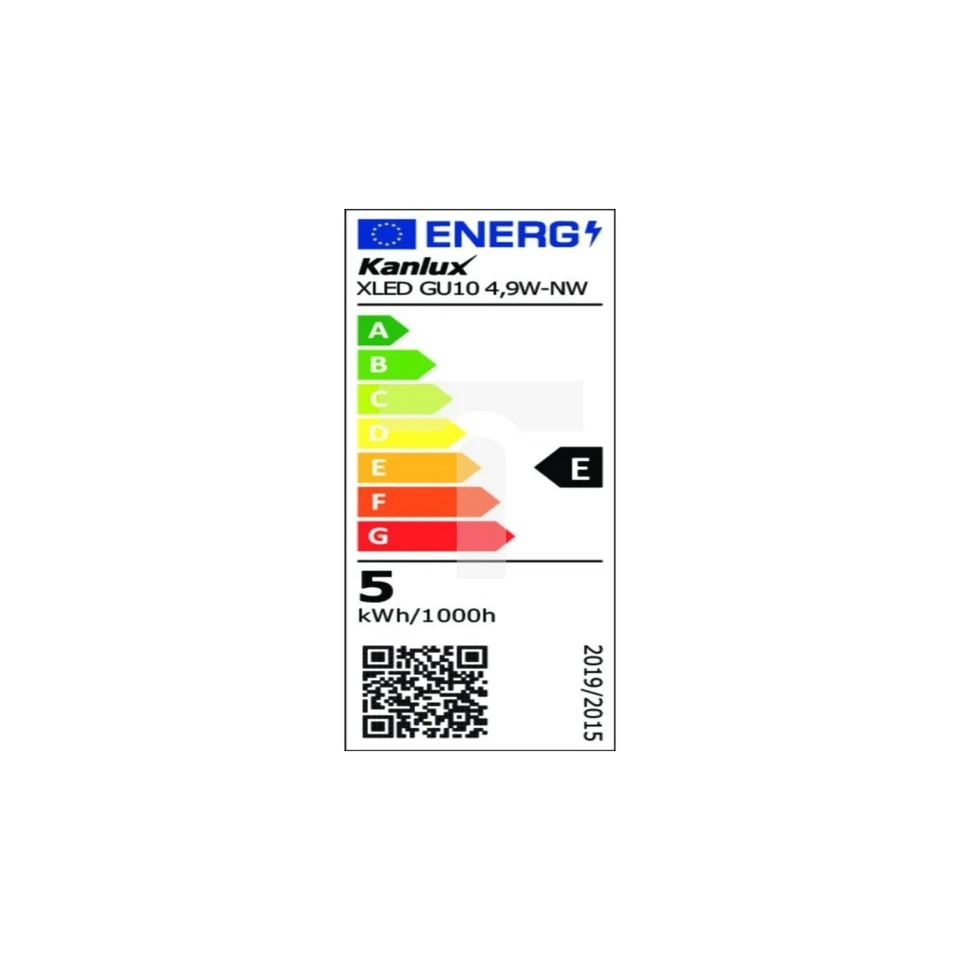 GU10 GU10 Bombilla LED 4,9W-NW 550lm 4000K XLED Color 38411 - Imagen 1 de 1