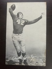 1948-1952 Exhibits - Charlie Conerly (RC) N.Y. Giants, B&W, No Line Version