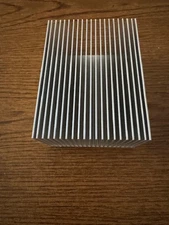 High Efficiency Aluminum Heat Sink 2 Lbs 4.75" X 3.75" X 2.75" 10MM Base Plate