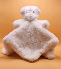 Blankets  Beyond Security Lovey Teddy Bear Dog White Plush Gray Ears Bow Nunu
