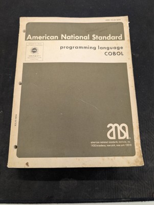 American National Standard for Information Systems: Programmiersprache, Cobol