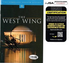 Allison Janney signed autograph The West Wing Season 4 DVD booklet JSA CJ Cregg