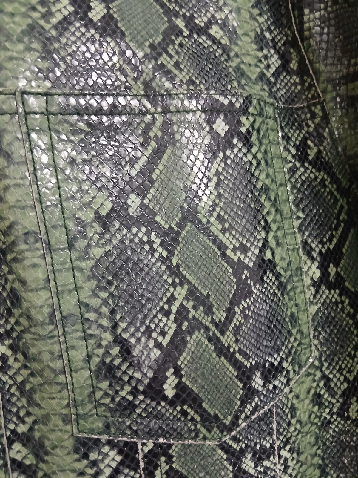 Givenchy Paris Python Snake Effect Leather Jacket… - image 10