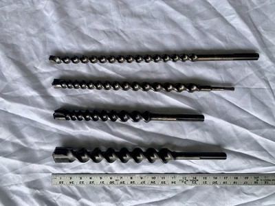 4 HILTI BOSCH SDS MAX PLUS ROTARY HAMMER DRILL BITS 1.5  1.25 , 1 , 7/8 