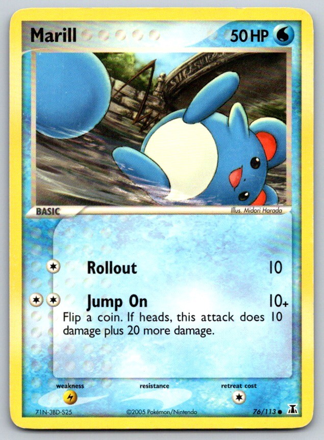 Marill Delta Species 76/113 Pokemon Card LP