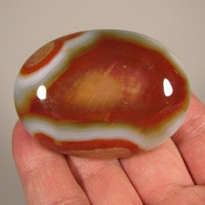 2.4" CARNELIAN AGATE Gemstone Polished Palm Stone - India