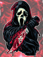 Scream Horror Movie Ghostface 6" High Quality Vinyl Sticker