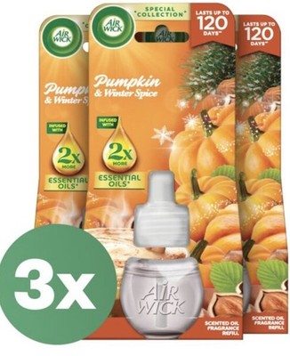 Air Wick Electric Nachfüllung - 3x19ml Pumpkin Spice