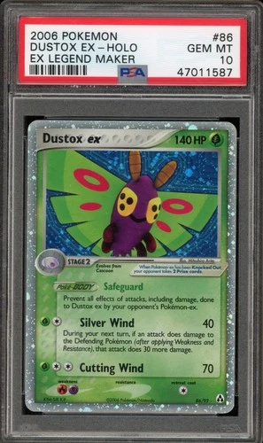 Pokemon Dustox ex EX Legend Maker Holo Rare #86 PSA 10 Gem Mint