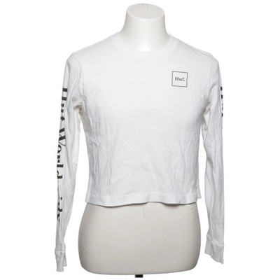 HUF, Langarmshirt, Größe: M, Weiß, Baumwolle, Print, Herren #wB4