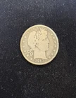 1913 - United States Barber Half Dollar 50C Coin - Early American Silver .900