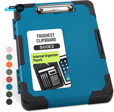 Toughest Clipboard with Storage Internal Pen Pouch Included Letter