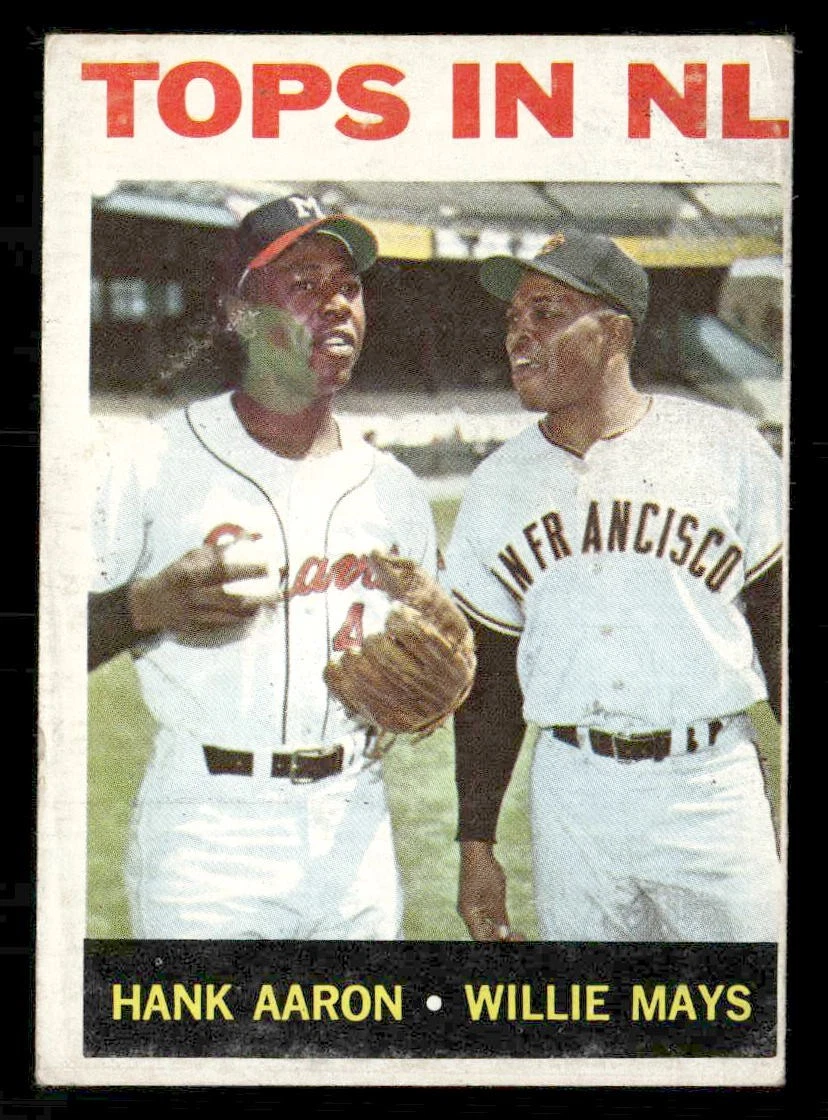 1964 Topps - Hank Aaron Willie Mays #423 for sale | eBay