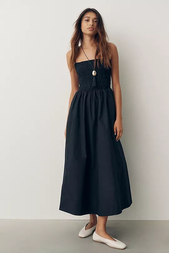 Anthropologie - By Anthropologie 100% Cotton Smocked Fit Sale OFF 4130937830037