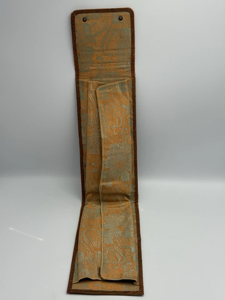 Valet portador de corbata de cuero moderno vintage de mediados de siglo Foto 3 de 4