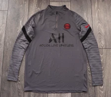 PARIS SAINT GERMAIN PSG 2021/2022 NIKE JORDAN TRAINING DRILL TOP SIZE GRAY LARGE