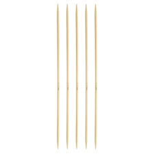 5Pcs Bamboo Knitting Needles Double Pointed US 2(2.75mm) 7.9 Inch(20cm) Yellow