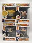 Funko Pop Dragon Ball Z Lot of 4 Vegeta Trunks Goku Black Hot Topic
