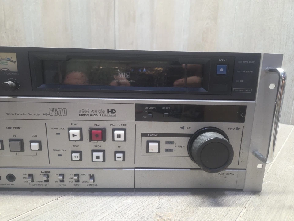 Grabadora de video casete Panasonic AG-6500 -VCR profesional estudio VCR para piezas Foto 3 de 4