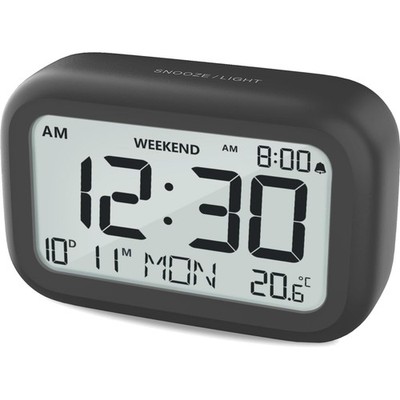Digital Wecker LCD-Display, Snooze, Batteriebetrieb, Schlafzimmer, Reise, Modern