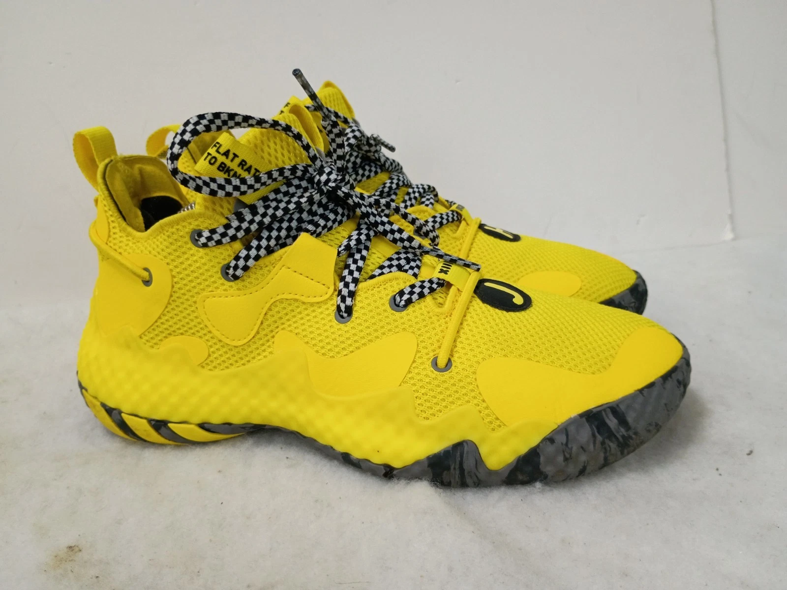 Adidas Uomo 8.5 Harden Vol. 6 Scarpe da Basket Taxi Giallo Scacchiera Boost