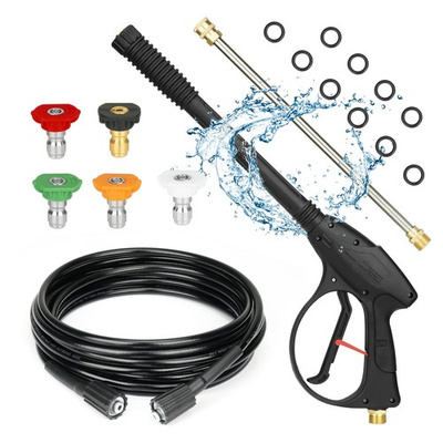 #ad #ad Pressure Washer Gun and Hose Kit with Extension Wand 26 Ft 8M Hose 5pcs Q... $73.64