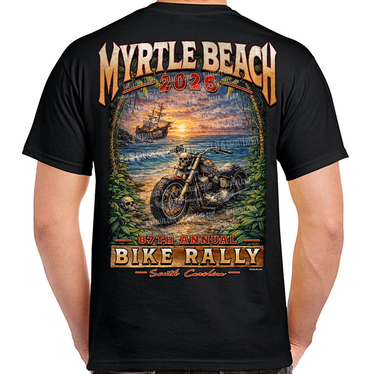 T-Shirt 2026 Myrtle Beach Bike Rally Tropical Jungle No Harley
Opens in a new window or tab