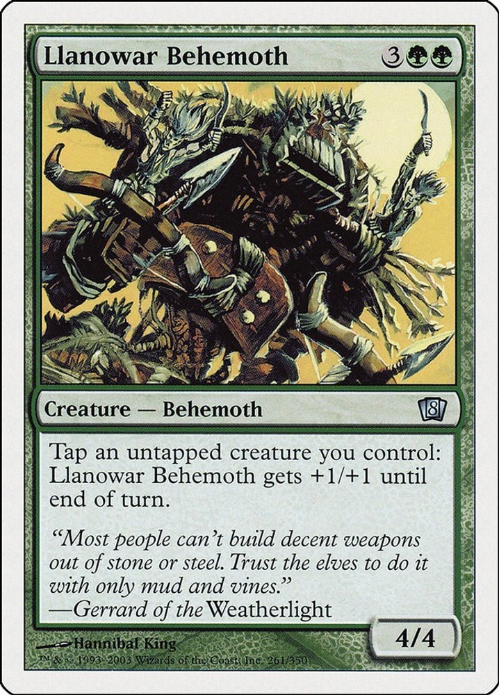 Llanowar Behemoth - 261 - HP - 8th Edition