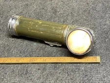 Boy Scout Angle Flashlight – Copper Barrel - Vintage – Bridgeport – WORKING!