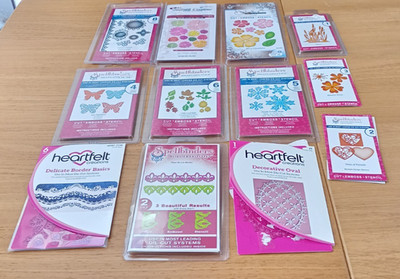 Spellbinders/Heartfelt Creations x 12 Set Konvolut Stanzformen