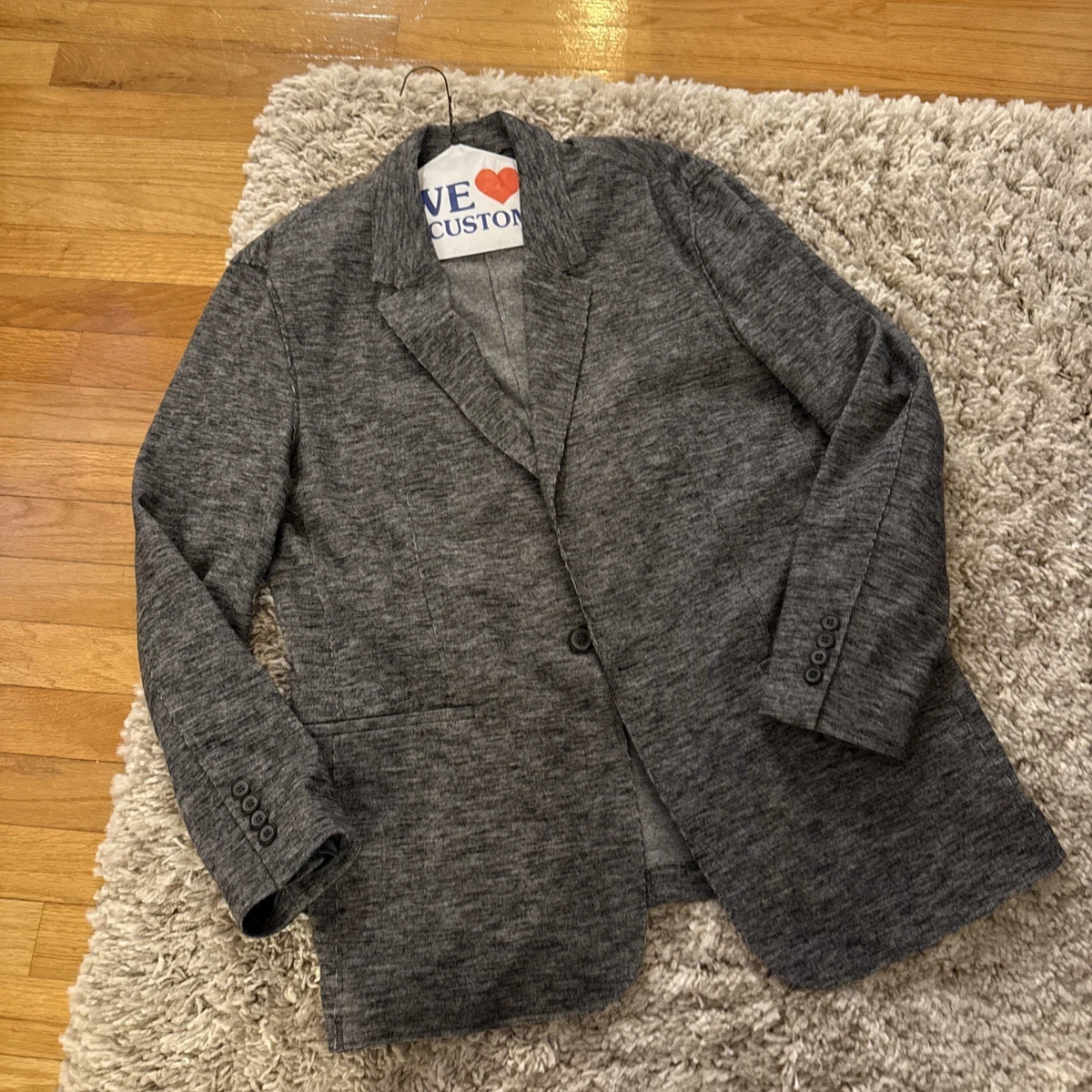 Veste Lanvin Bleu Foncé - Taille M (IT 50) - Double Poitrine, 100% Polyester - Neuf Avec étiquette