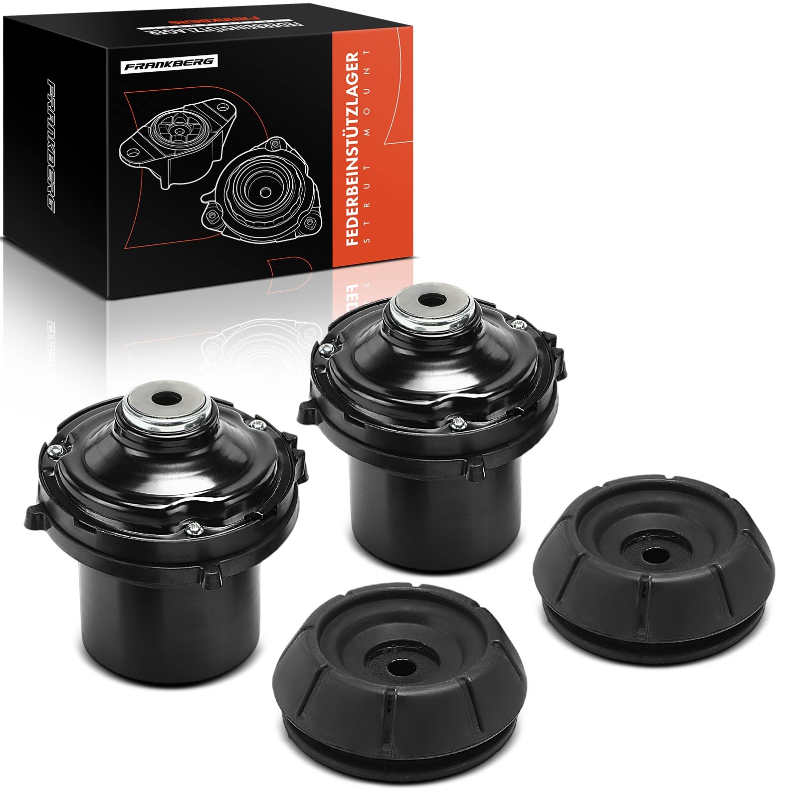 FRANKBERG 2x Top Strut Mountings for Vauxhall Astra Zafira Combo Meriva Front