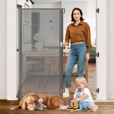 65  Extra Tall Pet Gate Indoor Gate 55  Wide Baby Gate Retractable Dog Gate O...