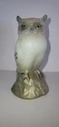 Fenton Art Glass Snow Owl Figurine With Artist's Signature