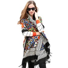 100 Merino Wool Extra Large Pashmina Blanket Travel Scarf Cashmere Wrap for W...