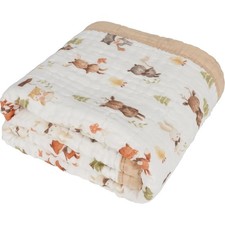 Organic Cotton Muslin Baby Blanket for Boys and Girls - Luxurious Soft Toddle...