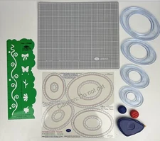 Creative Memories Sizing Template Ovals 2 Blades 10.5 X 12.5” Mat And More READ