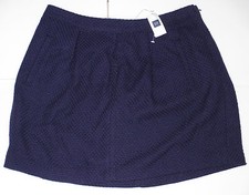 NWT Gap Ladies Indigo Wool Blend Textured Weave Mini Skirt UPick Size NEW