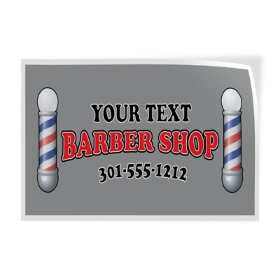 Decal Stickers Your Text Here Barber Shop Restaurant Cafe Vinyl Store Sign Label