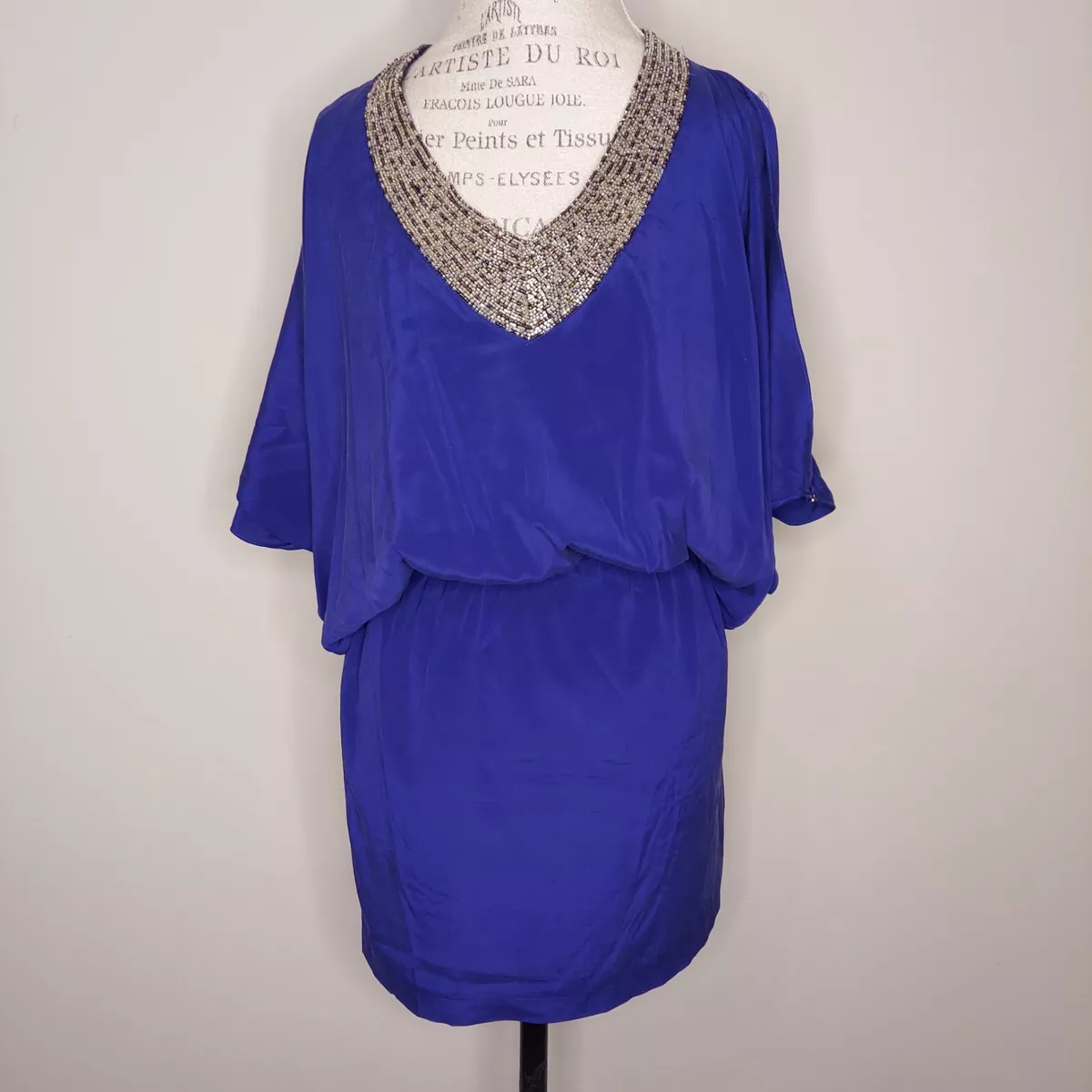 Nicole miller royal blue clearance dress