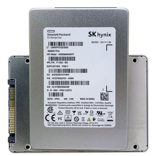 SK hynix PE6011 3.84TB SSD U.2 PCIe VK003840KWWFP HPK3 PE6011U2STD HFS3T8GDUFEH - Zdjęcie 1 z 4
