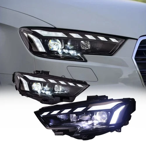 For Audi A3 S3 2017-20 Upgrade LED Headlight DRL Laser Projector Head Lamps pair - Picture 1 of 8