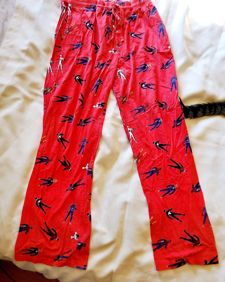 Pantalones de pijama grandes MARVEL Spiderman Comics rojo cintura elástica para hombre Foto 2 de 4