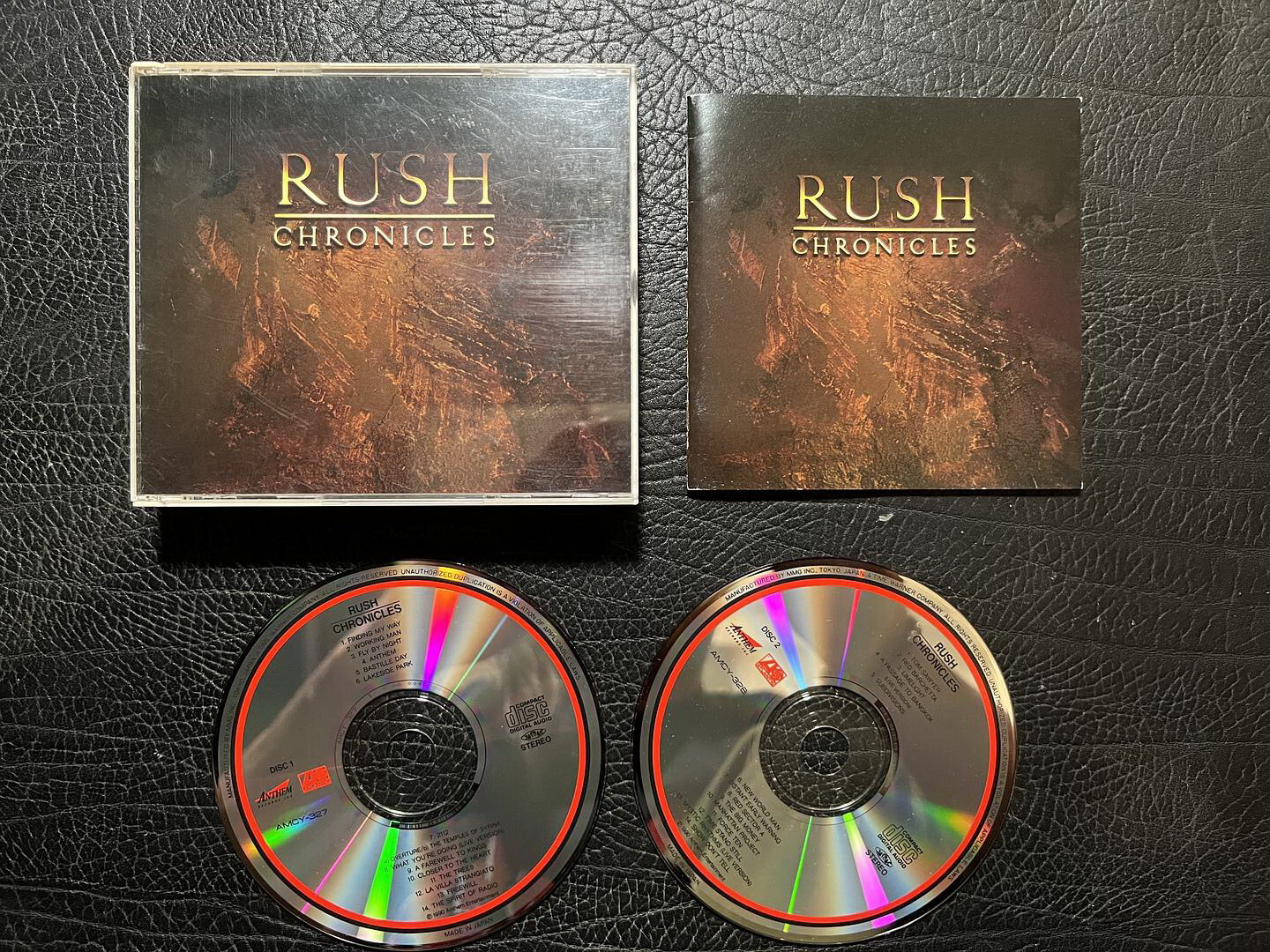 RUSH chronicles Compilation JAPAN 2CD BOX SET NO OBI 1991 AMCY-327-8 Arena Rock