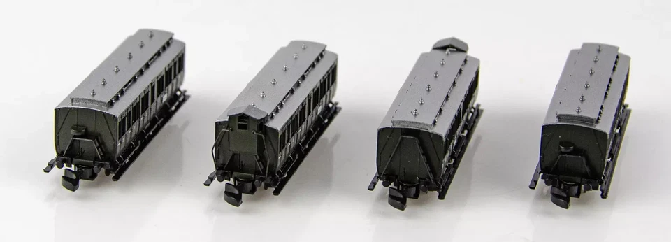 Rare Vintage Marklin Mini-Club 87055 German Z Scale Berlin Commuter 4 Car Set - Image 4 of 4