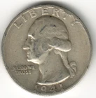 USA - 1941S - Washington ¼ $ - Silver Eagle - Low Mintage - #15759RG